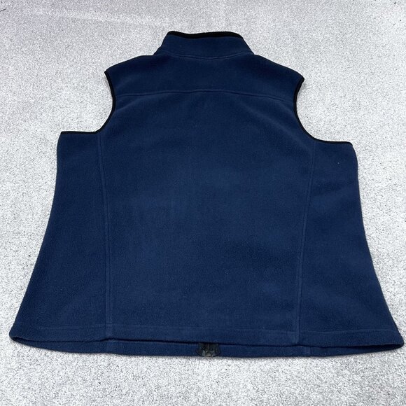 Eddie Bauer Vest Polar Plunge Men’s Blue Sleeveless Full Zip Size 2XL - Picture 8 of 10